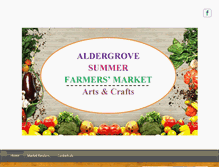 Tablet Screenshot of aldergrovefarmersmarket.com